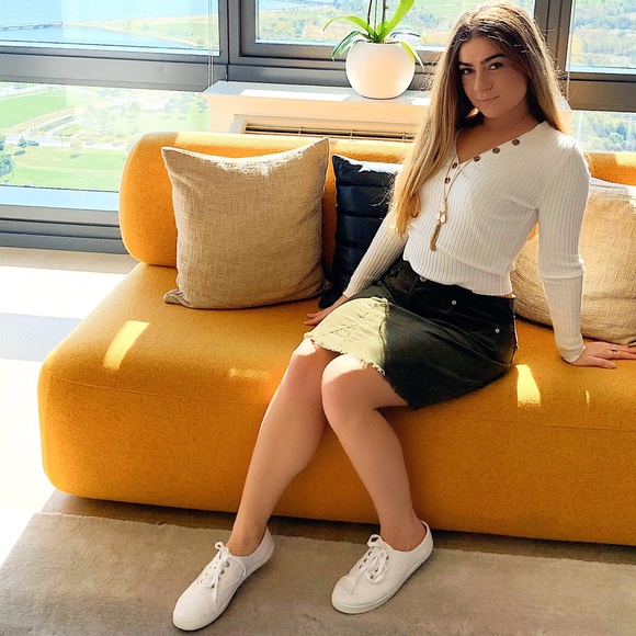 Cream Button Long Sleeve Sweater - Picture 3 of 3